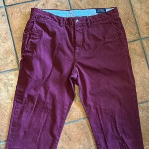 Polo Men’s 33/30 Wine / Bergundy Pants